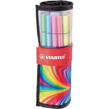 STABILO Pen 68 ARTY Fibre-Tip Pen Set, 25 Pieces, Various Colours