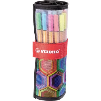 STABILO point 88 Fineliner Pen - Colour Mix - 0.4 mm - Pack of 20