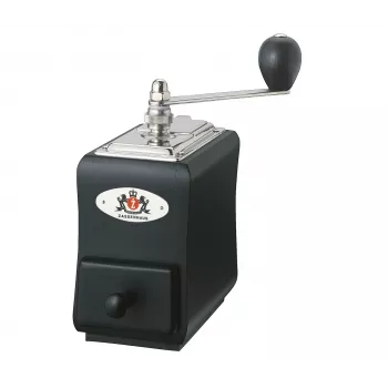 Zassenhaus Coffee Mill Santiago Black - Manual Conical Grinder, Beech Wood, 50g Capacity