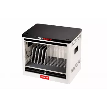 PARAT PARAPROJECT Cube C12 Device Storage Box - Lockable - for 12 Tablets/Notebooks - Steel, ABS Plastic - Grey - Screen Size up to 12 Inches (30.5 cm)