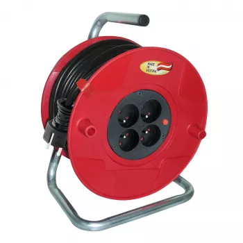 AKYGA AK-CR-09 Cable Reel 50m 4 Sockets IP44 Schuko