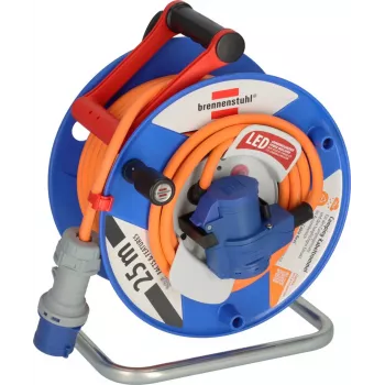 Brennenstuhl 1182470200 Cable Reel 25 m, orange, CEE plug 16 A, 3-pin