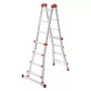Hailo M80 4x4 Rung Ladder - Combination Ladder, Aluminium, 150 kg Load Capacity