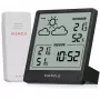 KIENZLE Weather Station Slim (15002) with Wireless Outdoor Sensor, LCD Display, Weather Forecast, Moon Phase, Alarm Clock