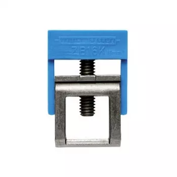 Weidmüller ZB 16K BL Busbar Spring Terminal, Polyamide/Steel, Blue, 50 pcs
