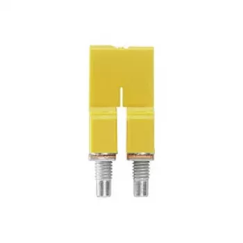 Weidmüller WQV 4/2 Cross-Connector, 2-Pole, 4 mm², Yellow, 50 Pieces