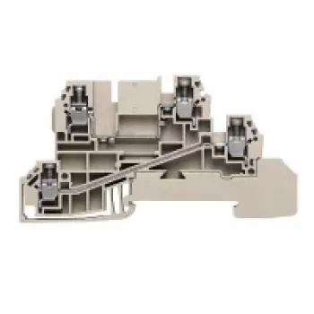 Weidmüller Feed-Through Terminal, 2.5 mm², 24 A, 800 V, Beige, Screw Connection, 50 Pieces