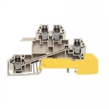 Weidmüller Feed-Through Terminal Block, Screw Connection, 2.5 mm², 800 V, 24 A, Beige, 50 Pieces