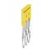 Weidmüller ZQV 2.5/3 Cross-Connector, 3-Pole, Yellow, 60 Pieces