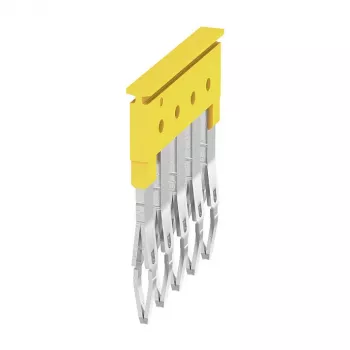 Weidmüller ZQV 2.5/5 Cross-Connector, Yellow, 5-Pole, 24 A, 800 V, 2.5 mm²