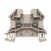 Weidmüller Feed-Through Terminal, W-Series, 2.5 mm², 24 A, 800 V, Beige, Screw Connection, DIN Rail Mounting, 100 Pieces