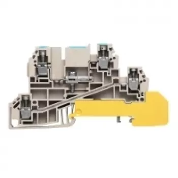 Weidmüller feed-through terminal, screw connection, 2.5 mm², 500 V, 24 A, beige, 50 pieces