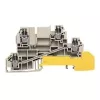 Weidmüller feed-through terminal, beige, 2.5 mm², 24 A, screw connection, 50 pieces