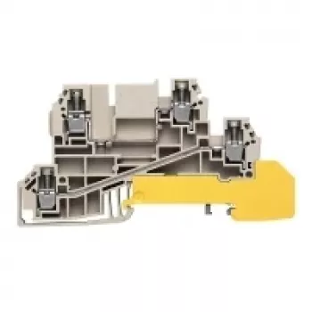 Weidmüller feed-through terminal, beige, 2.5 mm², 24 A, screw connection, 50 pieces