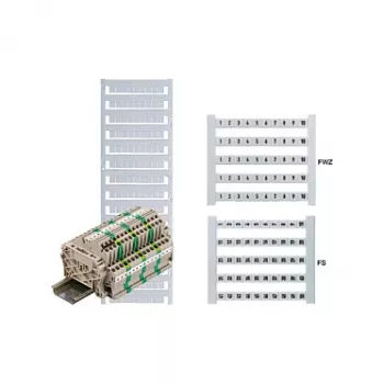 Weidmüller DEK 6 FW 1-50 Terminal Marker, 6x5mm, White, Numbers 1-50, 500 Pcs.