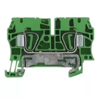 Weidmüller ZPE 4 protective earth terminal, 4 mm², spring-cage connection, green/yellow, 100 pieces