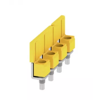 Weidmüller WQV 16N/4 cross-connector, 4-Pole, 16 mm², yellow, 50 pieces