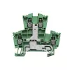 Weidmüller feed-through DIN rail terminal, screw connection, 2.5 mm², 24 A, 800 V, green, 100 pieces