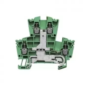 Weidmüller feed-through DIN rail terminal, screw connection, 2.5 mm², 24 A, 800 V, green, 100 pieces
