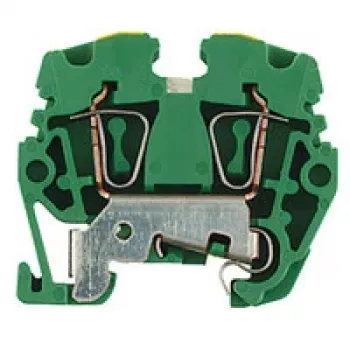 Weidmüller ZPEA 2.5-2 protective earth DIN rail terminal 2.5 mm² green/yellow