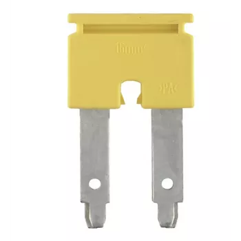 Weidmüller ZQV 16/2 cross-connector, 2-pole, 16 mm², yellow, 25 pieces