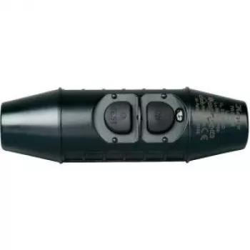 Heinrich Kopp Inline Safety Switch with PRCD-S 230 V Black IP55 1962.0001.5