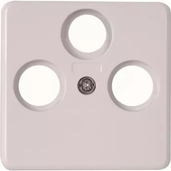 Heinrich Kopp Objekt 2002 antenna socket cover plate TV/RF/Sat alpine white