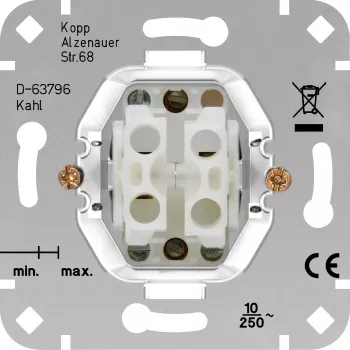 HEINRICH KOPP Series Push-Button Insert HK05/HK07 Aluminium 503800002
