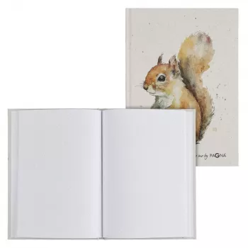PAGNA Notebook Squirrel A5 Dotted Beige Hardcover 128 Pages