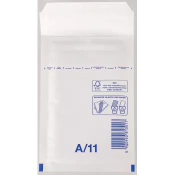 Vereinigte Papierwarenfabriken 200 VP Bubble Mailers for DIN A7 - Padded Bubble Envelopes, White, Pack of 200
