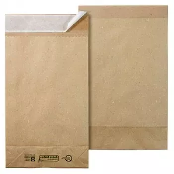 Vereinigte Papierwarenfabriken classic eco Mailing Envelope with Bottom Gusset (approx. DIN C4, 5.0 cm Bottom Gusset), No Window, Natural