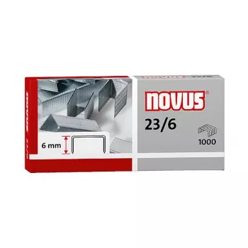 Novus Dahle 042-0039 staple pack - 6 mm - 1000 stainless steel staples - capacity 30 sheets