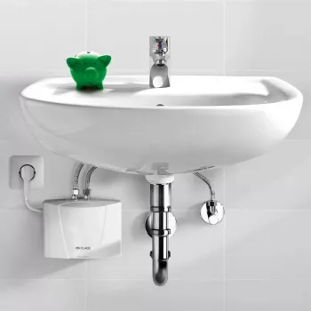 CLAGE Undersink Instantaneous Water Heater 3.5kW Plug-Ready 230 V with Single-Lever Mixer Tap