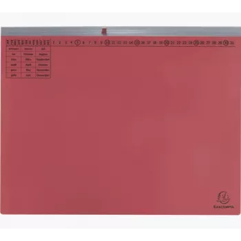 Exacompta 370103B Document Wallet A4 Red Cardboard 320 g/m²