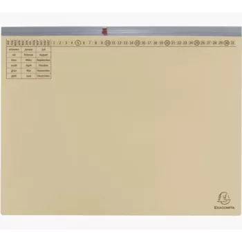 Exacompta 370122B Conventional File Folder - Cardboard - 320 g/m² - 265 x 316 mm - Pack of 1 - Chamois
