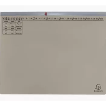 Exacompta 370210B File Folder - Cardboard - Grey - 320 g/m² - 265 x 316 mm - A4