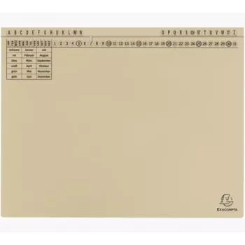 Exacompta 371122B Document Folder - Cardboard - 320 g/m² - A4 - Blue - 1 Piece