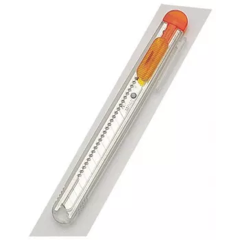 NT Cutter iA 120 P Cutter - 9mm Snap-Off Blade, Yellow, Auto-Lock Slider