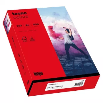 Papyrus Tecno Colors A4 Copy Paper, Intense Red, 160 g/m², 250 Sheets