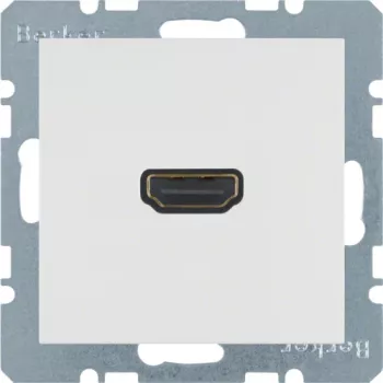 Berker 3315438989 HDMI Insert, White