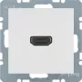 Berker 3315438989 HDMI Insert, White