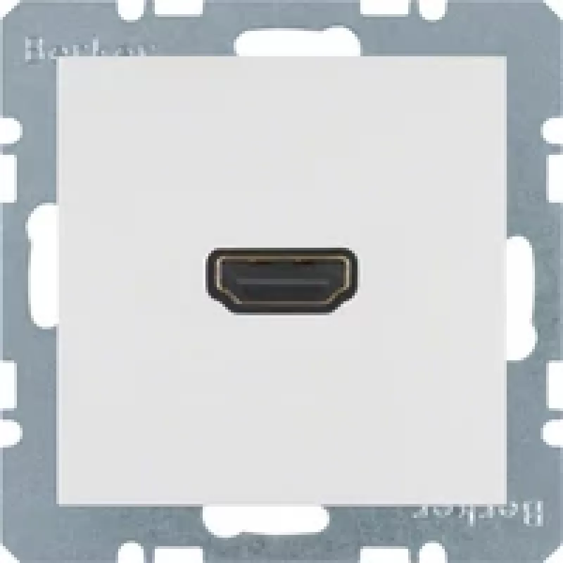 Berker 3315438989 HDMI Insert, White