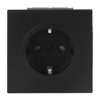 Busch-Jaeger SCHUKO socket 20 EUCB-45M Safety+ black matt