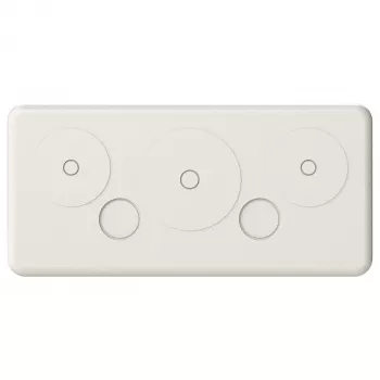 Striebel & John Cable Entry Strip for A/B-Schrank CZF1, 10 Entries, Grey (RAL 7035)