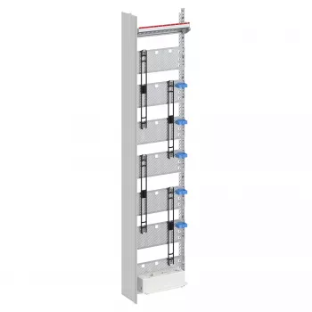 Striebel & John Mediafeld 7RE FM17P2 Multimedia Distribution Field, 7 Rows, 2 Multimedia Plates, Flush-Mounted, Traffic White RAL 9016