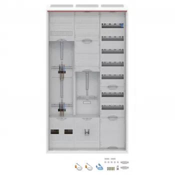 Striebel & John Complete Surface-Mounted Distribution Cabinet AP DA39BY Three-Point Lock A39 2CPX054263R9999