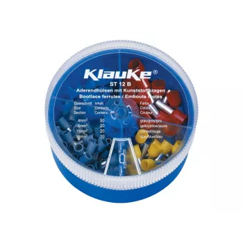 KLAUKE Insulated Ferrules Assortment 4-16 mm², 275 Pieces, DIN 46228 Part 4