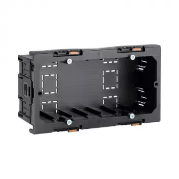 Hager G2860 2-Gang Device Mounting Box for BR Trunking, Black