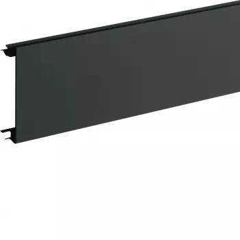 Hager BR08029011 skirting trunking cover PVC for BR 80mm graphite black