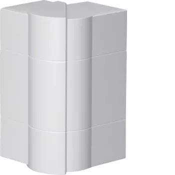 Hager BR651703H9016 adjustable external corner for BR/A/S cable trunking 68x170mm white RAL 9016